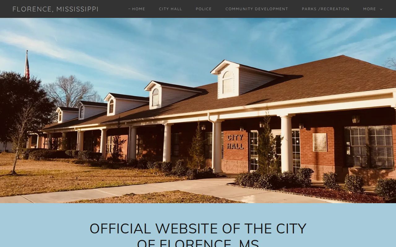 Florence Mississippi official city court docket and records access