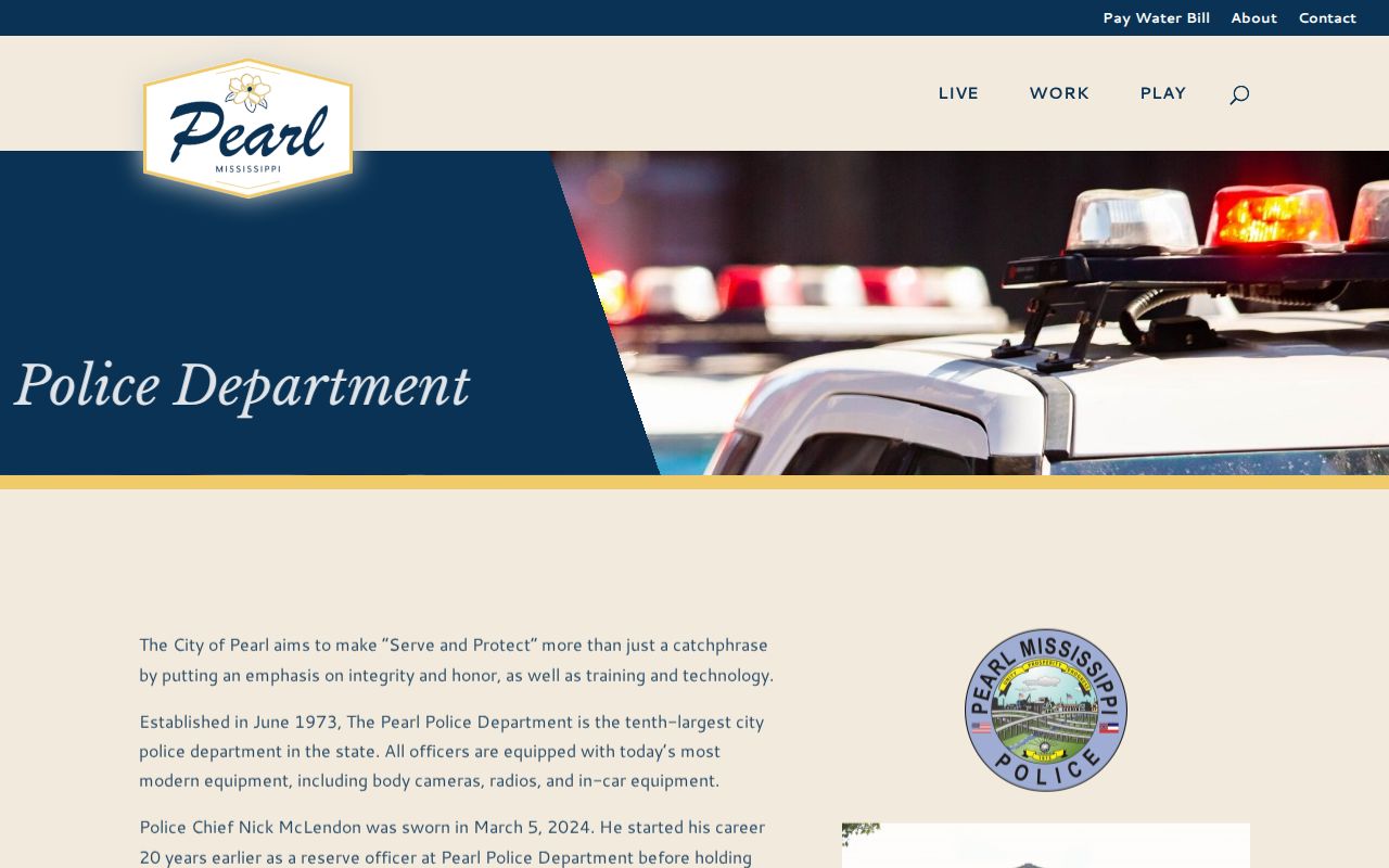 Pearl police and municipal court records contact for docket request